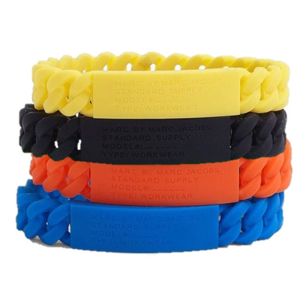 SET OF 4 Marc By Marc Jacobs Braided Silicone Rubber Bracelet